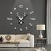 Ebern Designs Oversized Wedemeyer 31.5" Wall Clock Acrylic, Crystal in White | 31.5 H x 31.5 W x 0.3 D in | Wayfair