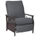 Woodard Andover Patio Chair w/ Cushions, Leather in Gray | Wayfair 510452-70-24T