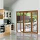 External Pre Finished Oak Veneered Slimline Bifold Door Set 2700 x 54mm