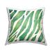 Stupell Bold Green Zebra Pattern Printed Throw Pillow Design by Stephanie Workman Marrott