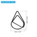 150 Pieces Paper Clip Drop-Shaped with Box 1 Inch for Office Home