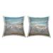 Stupell Sandpiper Bird Flock Sea Shore Printed Throw Pillow Design by Rick Novak (Set of 2)