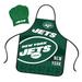 NFL Apron & Chef Hat Set, with Large Team Logo - New York Jets - 31" x 25"