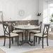 Modern Farmhouse 5-Piece 41.7 in Dining Set Round Table for 4-6 People, Kitchen, Dining Room