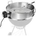 Grisun Stainless Steel Rotisserie Ring Kit for 22 1/2 Inch Charcoal Kettle Grills Weber 22.5 Inch One-Touch Silver Bar-B-Kettle Master-Touch 22.5 Inch Weber Performer and Premium Charcoal Grill