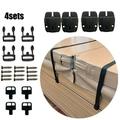 FANJIE 4 Set Replacement Outdoor Hot Tub Spa Pool Cover Lock Down Straps Clips