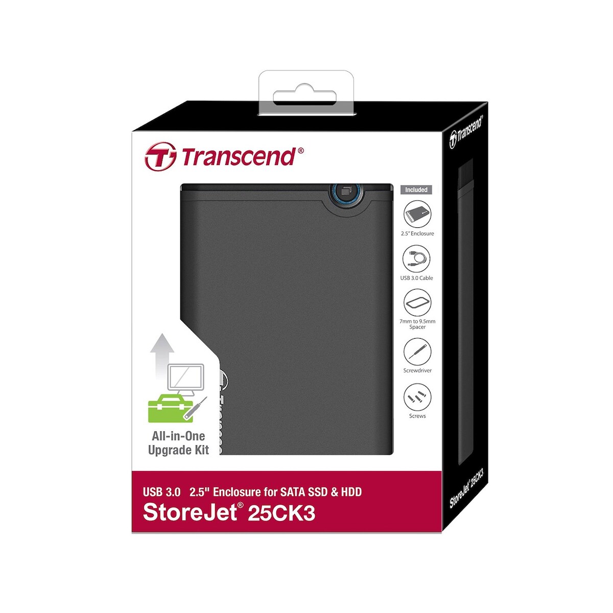 Transcend StoreJet 2.5 Speichergehäuse 6.4 cm SATA 6Gb/s 600 MBps USB 3.0 Image