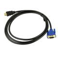 Deyuer 6Ft 1.8M VGA HDMI-compatible Gold Male To VGA HD-15 Male Cable 1080P HDMI-compatible-VGA M/M Wire Black