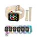 Luxtrada compatible for Apple Watch 42mm 44mm replacement bands Women Glitter Iwatch Series8/7/6/5/4/3/2/1 Apple Watch SE Silicone Strap Gold