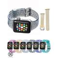 Luxtrada compatible for Apple Watch 42mm 44mm replacement bands Women Glitter Iwatch Series8/7/6/5/4/3/2/1 Apple Watch SE Silicone Strap Black