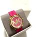Michael Kors Accessories | New In Box $250 Michael Kors Watch Janelle Pink Silicone Wristwatch Mk7349 | Color: Gold/Pink | Size: Os