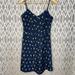 J. Crew Dresses | J. Crew Navy Pineapple Dress Fully Lined Rear Zip With Pockets Size: 6 | Color: Blue/Yellow | Size: 6