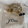 J. Crew Jewelry | J.Crew Pearl And Rhinestone Cuff | Color: Gold | Size: Small