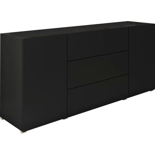 „Sideboard INOSIGN „“BERLIN““ Sideboards Gr. B/H/T: 150 cm x 66,3 cm x 39,0 cm, 3, schwarz (graphitschwarz) Sideboards Breite 150 cm“