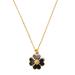 Kate Spade Jewelry | Kate Spade Spade And Studs Enamel Pendant Necklace | Color: Black/Gold | Size: Os