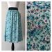 Lularoe Skirts | Lularoe Xxs Lola Skirt Blue Flowers Floral Nwt New | Color: Blue/Purple | Size: Xxs