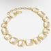 J. Crew Jewelry | J. Crew Faceted Crystal Necklace Collar In Clear Crystal/Gold Metal | Color: White | Size: Os