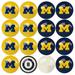 Imperial Michigan Wolverines Billiard Ball Set with Numbers