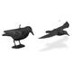 Relaxdays Taubenschreck Krähe, Dekofigur als Vogelscheuche, stehende Figur für Taubenabwehr, Gartenfigur, schwarz & Taubenschreck Krähe, Dekofigur als Vogelscheuche, 1 Stück
