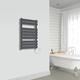 Warmehaus Bathroom Flat Panel Sand Grey Electric 500W Heated Warming Towel Rail Radiator Rad 800x450mm