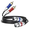 Câble audio XLR pour touristes 3 broches femelle vers touristes câble audio mâle Rca Xlr vers