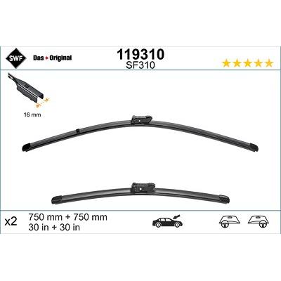 Swf Wischblatt [Hersteller-Nr. 119310] für Cupra, VW Image