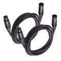 Cable Matters 2-Pack Premium XLR to XLR Microphone Cable 6 Feet Oxygen-Free Copper (OFC) XLR Male to Female Cord/XLR Cables/Mic Cable