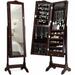 Mirrored Jewelry Cabinet Storage with Drawer and Led Lights - 18" x 14.5" x 63" ( L x W x H )