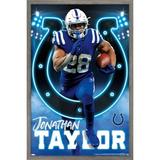 NFL Indianapolis Colts - Jonathan Taylor 22 Wall Poster 22.375 x 34 Framed