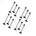 Red Barrel Studio® 12 Piece Metal Candlestick Set Metal in Black | 9.2 H x 2.5 W x 2.5 D in | Wayfair B9E04A78D0294A35811743A28504D830