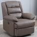 Wildon Home® Santillo 35.03" Wide Manual Swivel Ergonomic Recliner Faux Leather | 39.37 H x 35.03 W x 35.03 D in | Wayfair