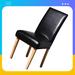 Hokku Designs Box Cushion Dining Chair Slipcover Faux Leather in Black | 20 H x 18 W x 18 D in | Wayfair 726F3403B4D445AF843D2042701E6244