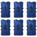 Andoer 6 PCS Adults Soccer Pinnies Quick Drying Football Team Jerseys Youth Sports Scrimmage Soccer Team Training Numbered Bibs Practice Sports Vest