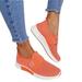 Women s Walking Tennis Shoes Comfortable Mesh Work Shoes Breathable Casual Walking Orthopedic Slip On Walking Shoes 38 Orange