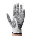Men Golf Glove- Left Hand Golf Glove for Men -Soft Premium Suede Fabric Gloves-Fit Size XS S M L XL- White Honey Combo Design Gloves-All Weather Grip