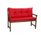 Coussin pour banc extérieur 150 x 60 x 50cm, Coussins balancelle, coussin pour banc de jardin Rouge