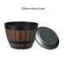 Ssxinyu Resin Whiskey Barrel Flower Pot Round Planter Vintage Style Indoor Outdoor Garden Yard Patio