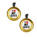 2 Pack Bike Bell Bicycle Bell Loud Crisp Clear Sound for Road Bike Mountain Bike City Bike Sports Bike Cruiser Bike BMX Bike - Yellow