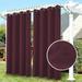 TOPCHANCES Blackout Curtains Waterproof Indoor/Outdoor Grommet Top Curtain Panels UV Protectant Privacy Curtains 52 x108 1 Panel