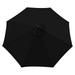 Dezsed Garden Umbrella Outdoor Stall Umbrella Beach Sun Umbrella Replacement Cloth 78.7 Inch Diameter on Clearance Black