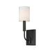 CFC Lighting Matte Black Modern Glam Traditional 1-light Wall Sconce with Shade