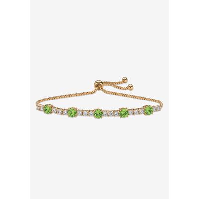 Women's 1.60 Cttw. Birthstone And Cz Gold-Plated B...