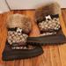 Coach Shoes | Coach Logo Women's Size 6.5 Fur Trimmed Mariette Boots | Color: Brown/Tan | Size: 6.5