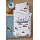 Kinderbettwäsche BEDDINGHOUSE X FIEP AMSTERDAM "Bootje Varen" Bettwäsche Gr. B/L: 135 cm x 200 cm (1 St.), B/L: 80 cm x 80 cm (1 St.), Renforcé, bunt (multi) Renforcé-Bettwäsche