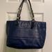 Coach Bags | Coach Leather Shoulder Bag. Great Condition Inside And Out. | Color: Blue | Size: Approx 12 X 9 X 5