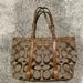 Coach Bags | Coach Signature Tote Bag - Euc - Brown And Tan | Color: Brown/Tan | Size: Os