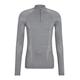 FALKE Herren Baselayer-Shirt Wool Tech. Funktionsmaterial Wolle Schnelltrocknend Warm 1 Stück, Grau (Grey-Heather 3757), XL