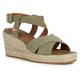 Geox Women's D Panarea Espadrille Wedge Sandal, Pistachio