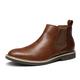 Bruno Marc Men's Chelsea Boots Ankle Boots Formal Boots for Men,SBBO2218M-E,BROWN,9 UK/44 (EUR)