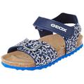 Geox Boy's B Chalki Boy Sandal, Navy White, 8.5 UK Child